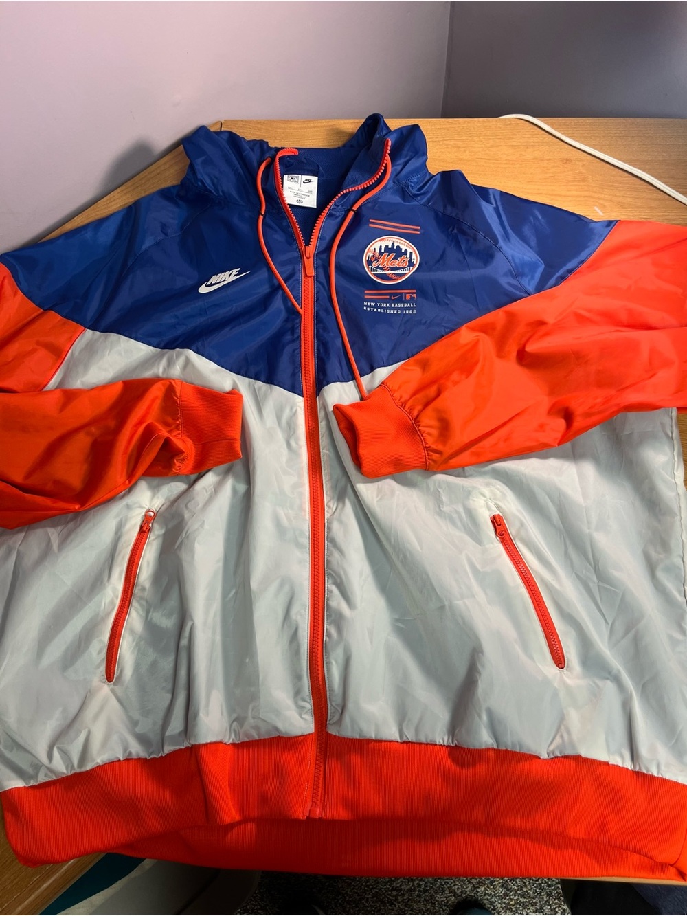Nike New York Mets Pullover Windbreaker Cooperstown Collection XXL MLB